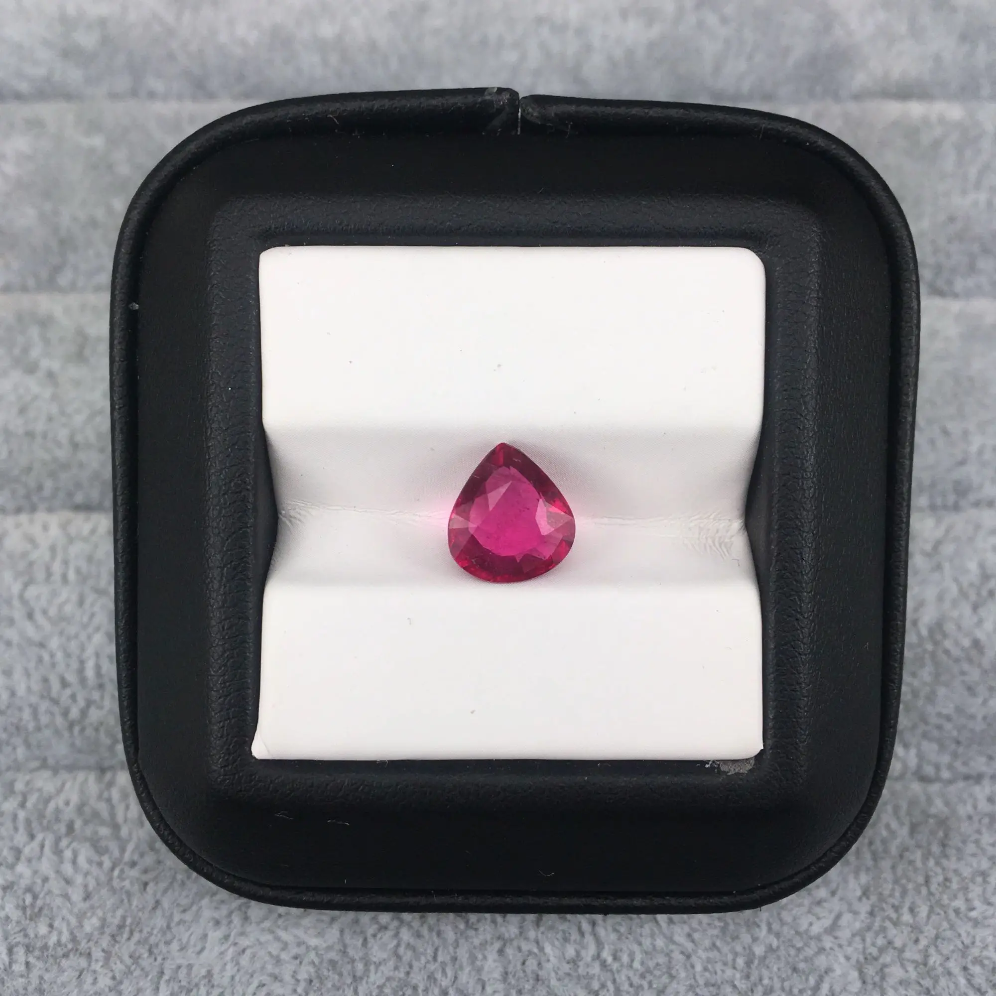 

Natural Rubellite for jewelry making,2.68ct 9.1mmX9.8mmX4.6mm pears cut loose gemstone with color fire DIY main stone for ring