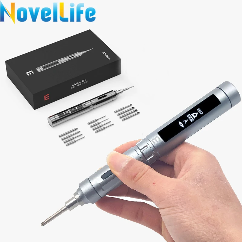 Atuman E3 Mini Cordless Electric Screwdriver Rechargeable Battery Powered Adjustable Torque 4mm