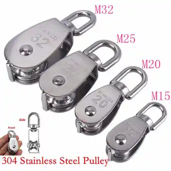 

Heavy Steel Single Wheel Swivel Lifting Rope Pulley Block M15 M20 M25 M32