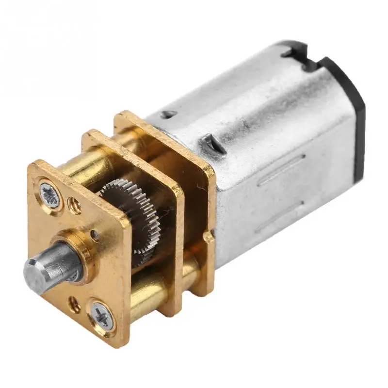 

Metal Gear Motor Mini Metal DC Low Speed Motor with Copper Gearing for DIY Robot Models 3-6V Stepper Motor