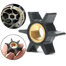 5,1 см водяной насос Рабочее колесо для Джонсон Evinrude 20/25/30/35HP Мотор 18-3051 395289 черный резиновый 6 лезвия детали лодки