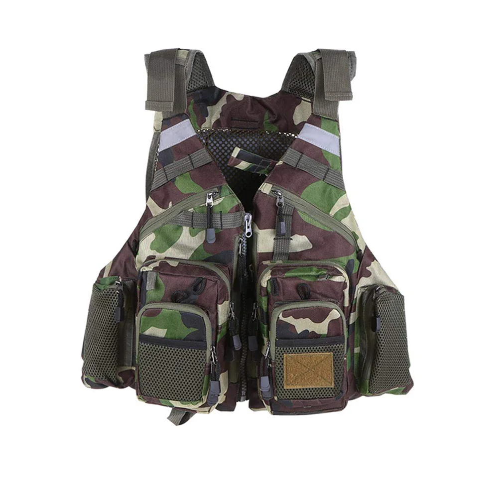 

HOT-Men's Fishing Jacket Outdoor Vest Breathable Camping Flyfishing Waistcoat Jacket