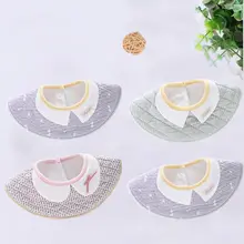 Pudcoco круглый Детские хлопковые нагрудники нагрудник для кормления Слюнявчик