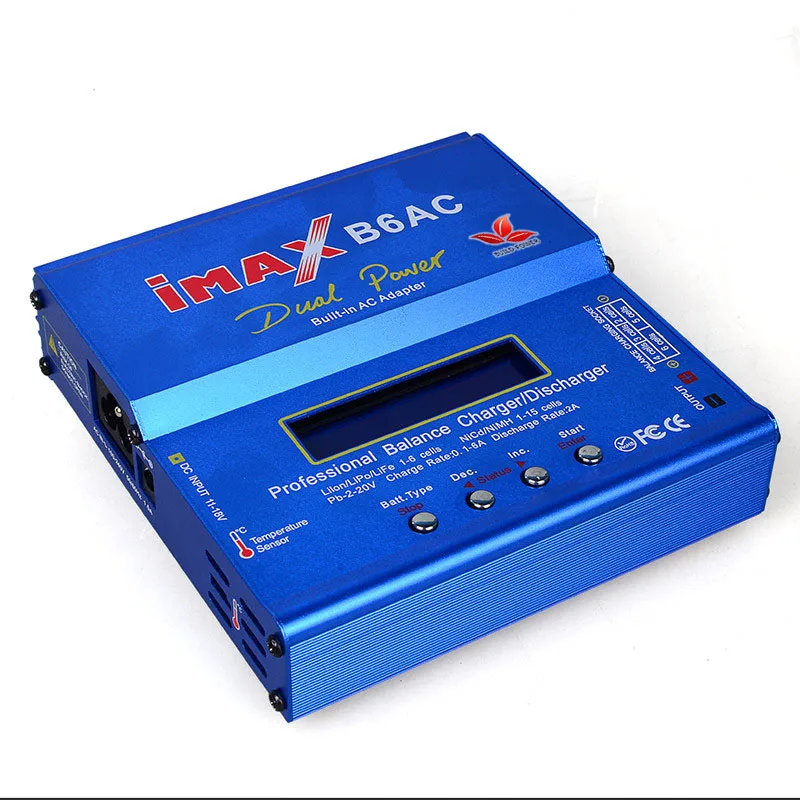 IMAX B6 AC 80 Вт B6AC Lipo NiMH 3S/4S/RC балансирующее зарядное устройство + EU US AU UK Разъем Питания