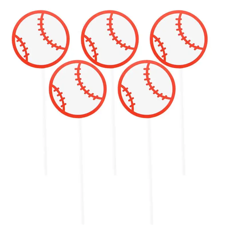 

20pcs Cartoon Volleyball Pattern Cake Toppers Sport Party Cupcake Toppers Picks Kids Birthday Family Party Decoration Supplies