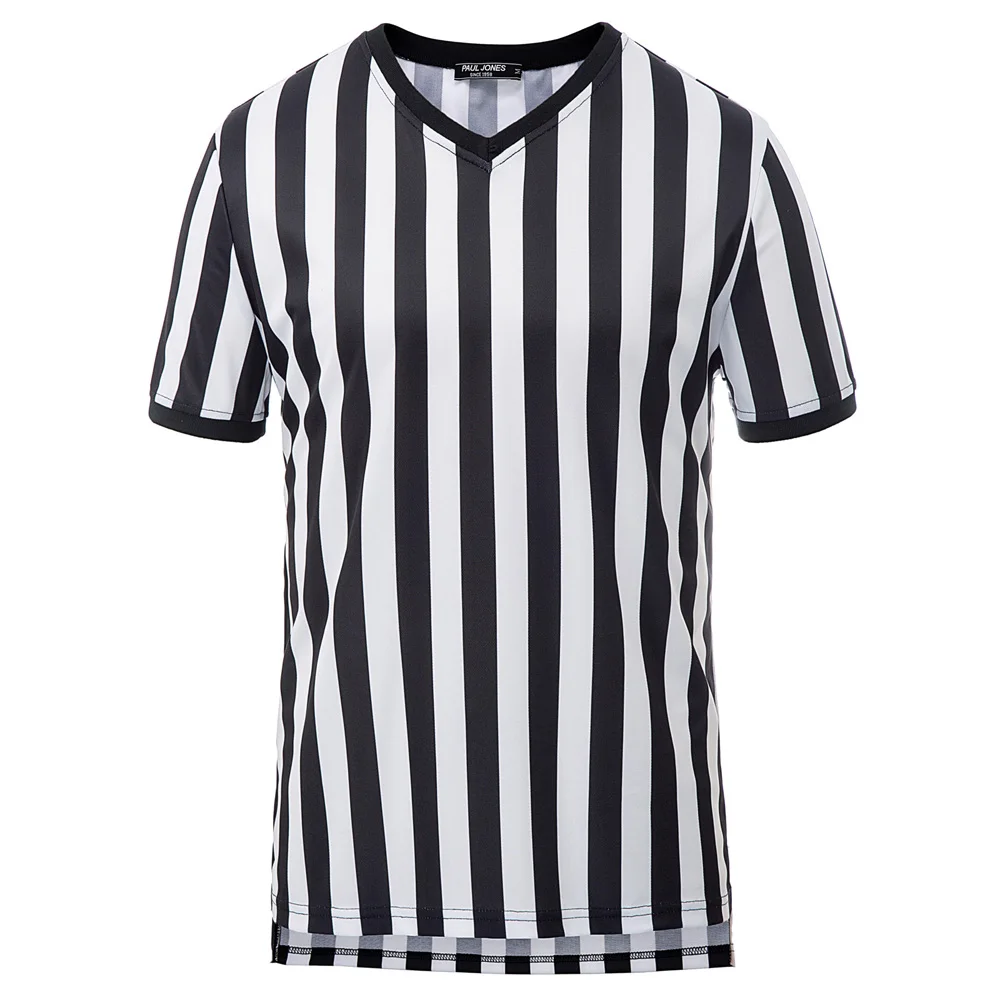 Men t shirt Stylish Vertical Stripe Pattern classic summer Short Sleeve V-Neck Sportswear high low T-Shirt men tee shirts Tops | Мужская