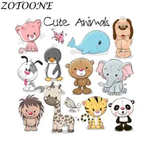 ZOTOONE DIY Thermo Stickers Applique Patch Stickers Cute Animal Combination Iron on Transfers Patches for Kids Clothing Bag E ZOTOONE DIY Thermo Stickers Applique Patch Stickers Cute Animal Combination Iron on Transfers Patches for Kids Clothing Bag E
