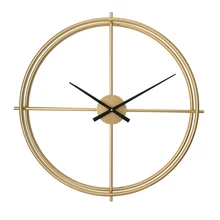 Reloj de pared decorativo grande Vintage, reloj de cocina creativo dorado, diseño negro, grandes marcas, grandes Relojes de pared, decoración del hogar C5T32