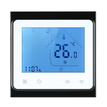 

5A Water Heating Thermostat Touchscreen LCD Display Temperature Controller Weekly Programmable Energy Saving Home Thermostat