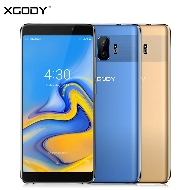Best Price XGODY Y27 Dual Sim Smartphone 6 Inch Android 8.1 Quad Core 1GB RAM 8GB ROM Mobile Phone 3G Unlock Cell Phones 2500mAh GPS 5.0MP Best Price XGODY Y27 Dual Sim Smartphone 6 Inch Android 8.1 Quad Core 1GB RAM 8GB ROM Mobile Phone 3G Unlock Cell Phones 2500mAh GPS 5.0MP