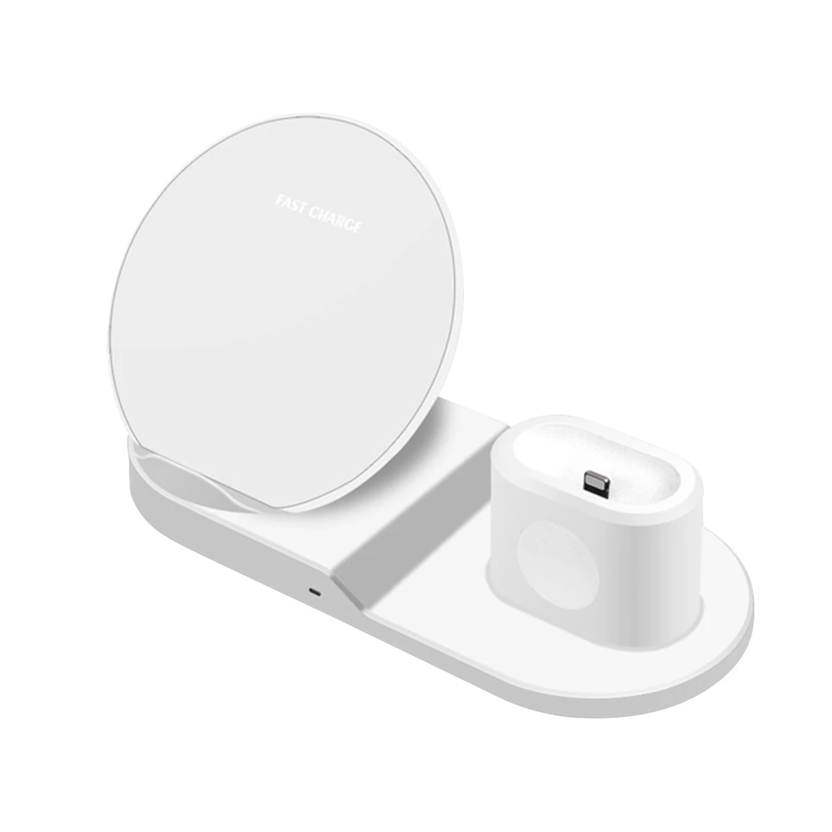 

SOONHUA 3 In 1 Qi Wireless Charger Fast Charging Adapter Phone Charger Station Stand for Apple Watch Airpods iPhone Samsung