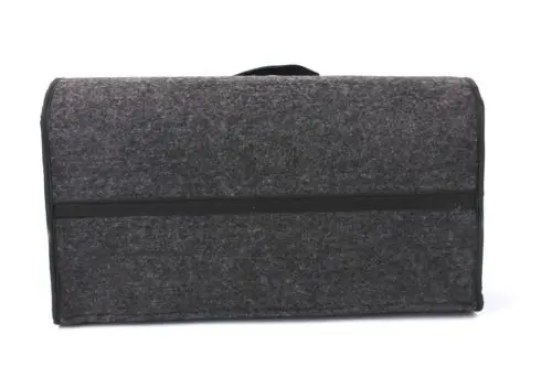  Car Trunk Organizer Foldable Storage Bag Box Cargo Portable Gray Woolen Felt - 32961353038