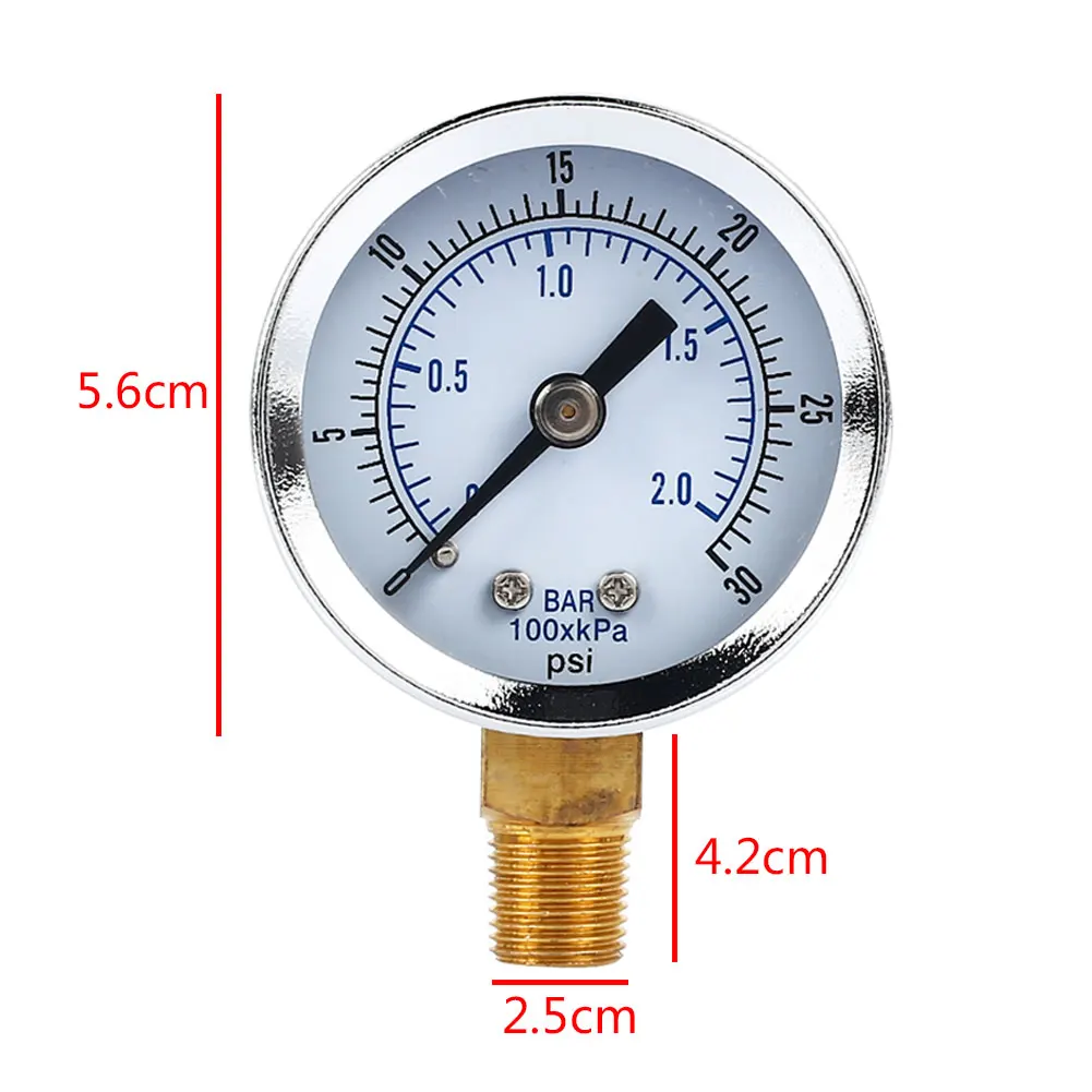 Портативный 0~ 30 Psi Motormeter для вольтметра датчик температуры воды для масла манометр вакуумный манометр Универсальный