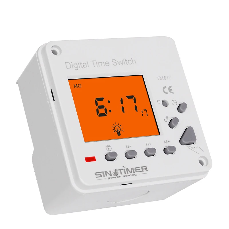 

Sinotimer Super Large Lcd Display Back-Light 7 Days Weekly Digital Electronic Timer Lighting Switch With Backlight And Cover