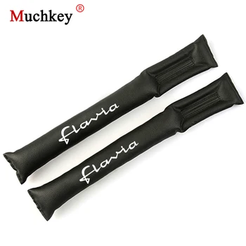 

Car Seat Gap Padding Plug Leak-Proof Pads For Lancia FLAVIA Car Fillers Spacer Pad Seat Gap Slot Plug Stopper PU Leather 2Pcs