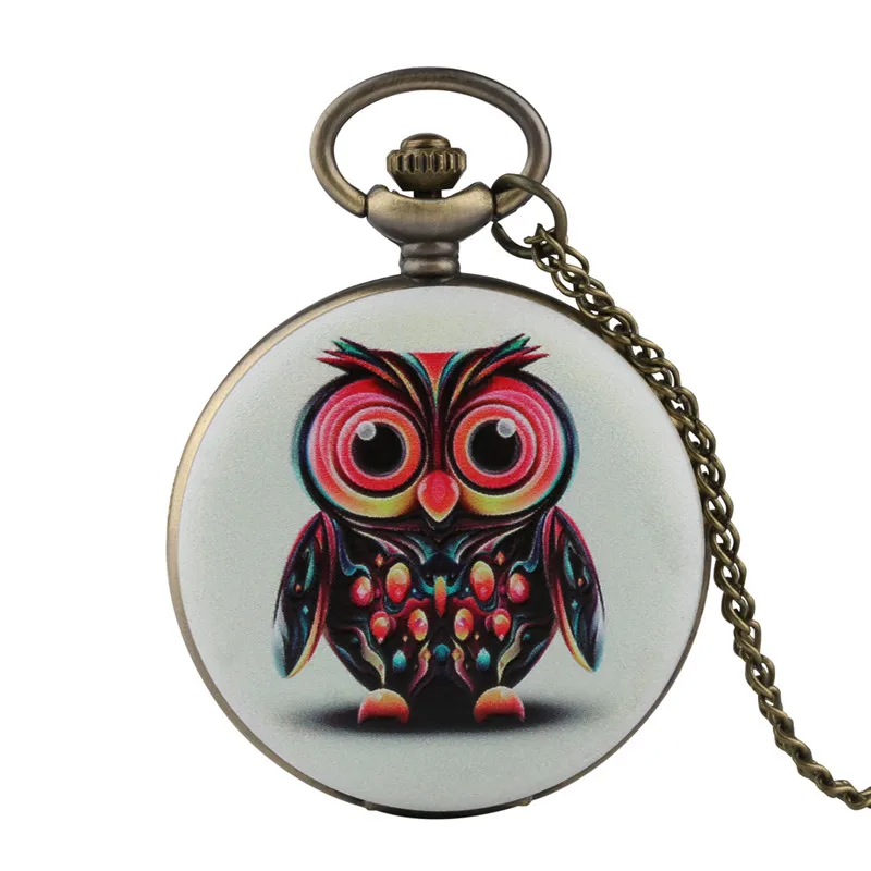 Coupons Fine Chain Women Pocket Watch Owl Pattern Pocket Watch for Boy Arabic Digital Quartz Pocket 1