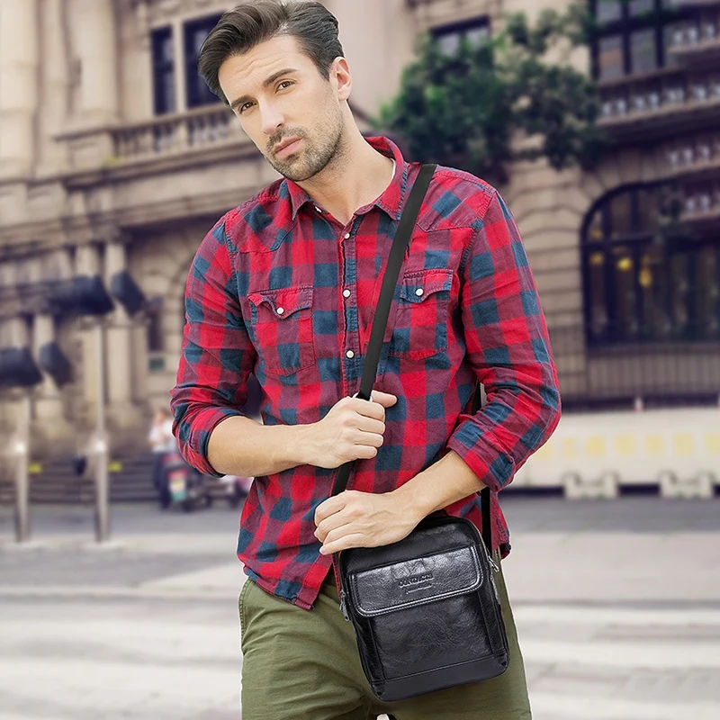 

Shoulder Bag Messenger Bag Leather Handbag Casual Messenger Bag Leather Business Briefcase