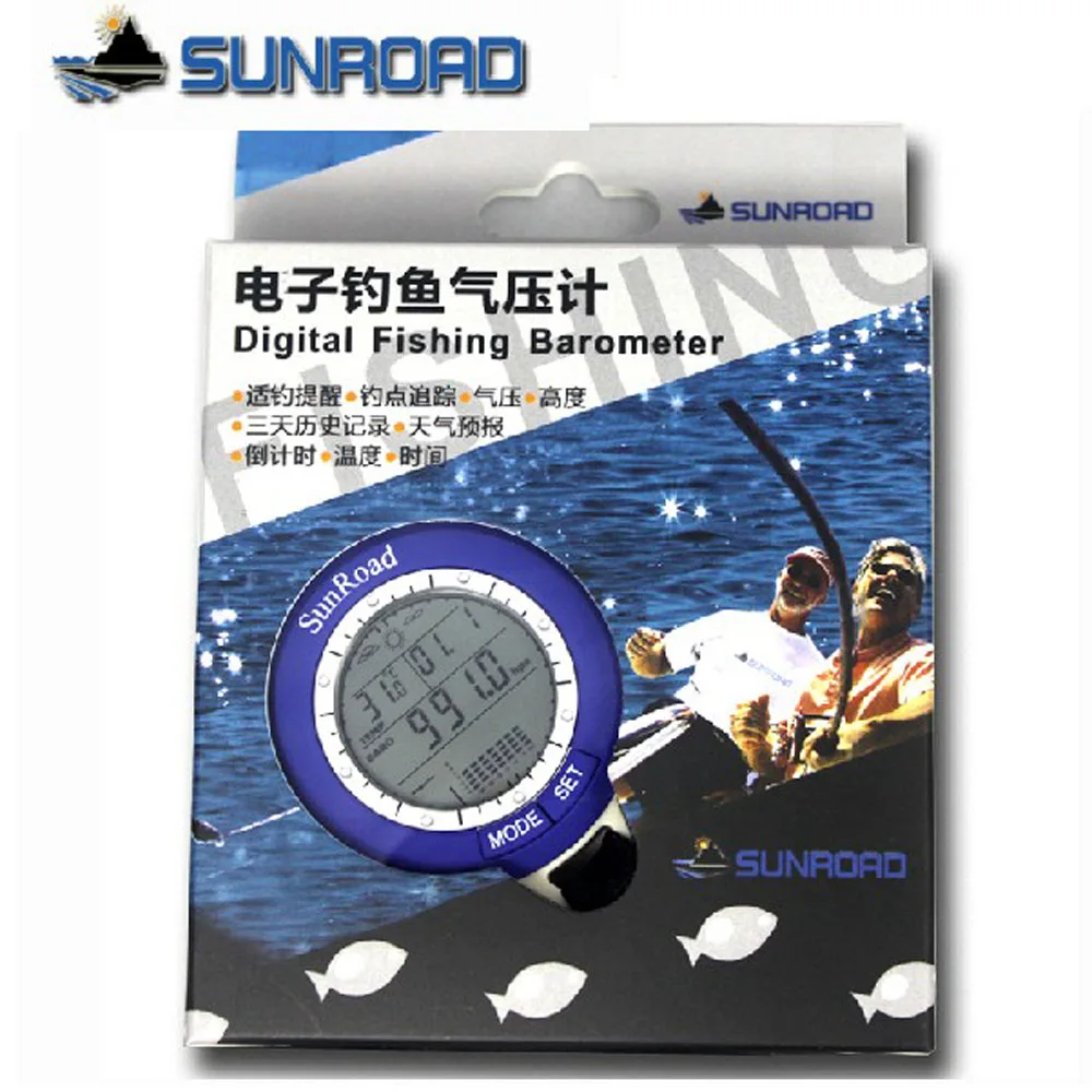 Sunroad Multifunction Mini LCD Digital Fishing Barometer Altimeter Thermometer