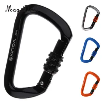 

Durable Safety 28KN Aluminum Tree Climbing Screw Locking Carabiner Hook for Exploring Rappelling Rescue Caving Engineer CE