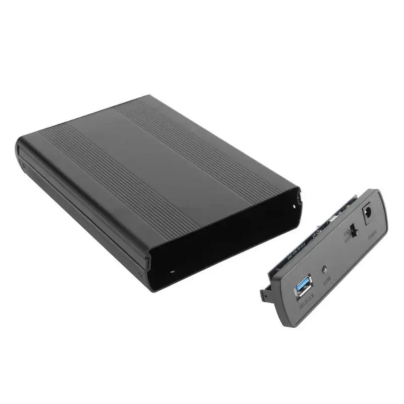 3.5 Inch USB 3.0 SATA External HDD Disk Hard Drive Enclosure Case Cover External Storage Box Support Hard Drive up to 4TB