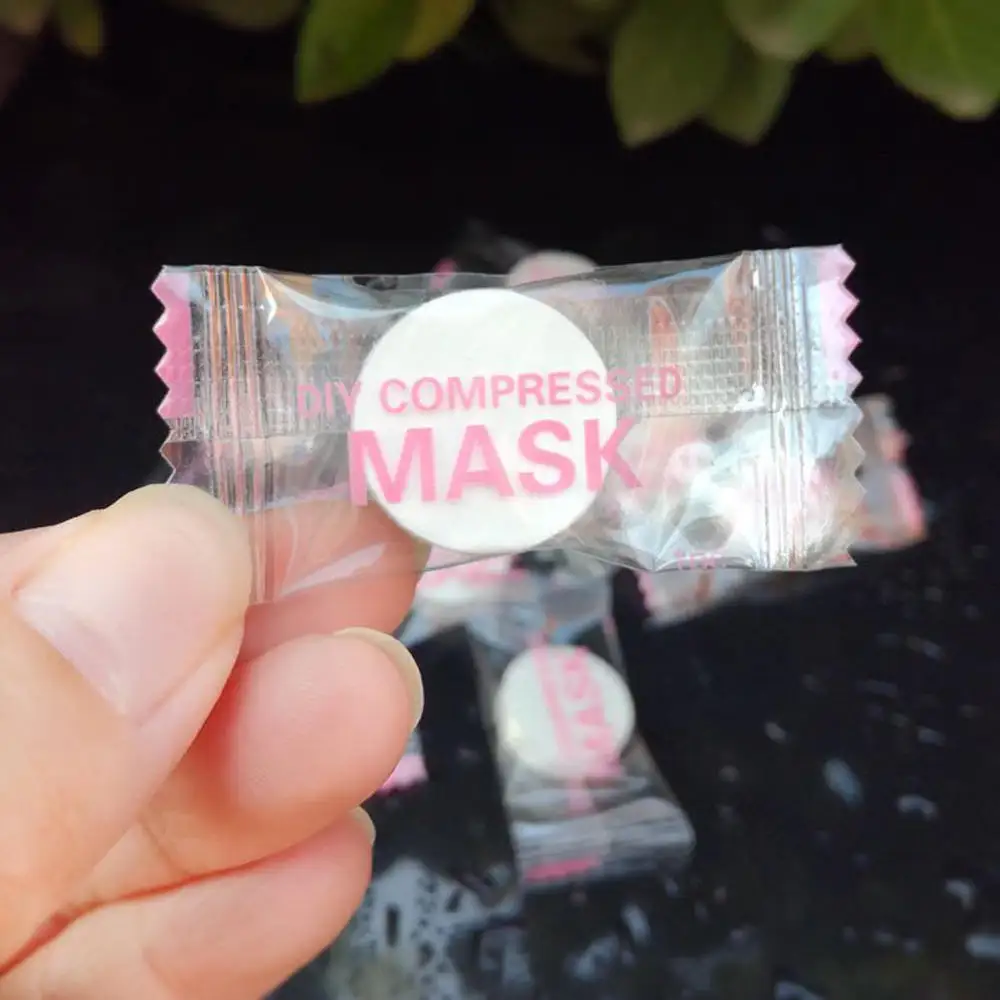 50/100 шт сжатое хлопковое лицевая маска для лица лист Бумага DIY натуральную кожу Инструменты для ухода за лицом аксессуары