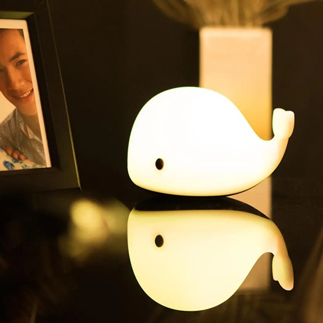 

Household Practical Dolphin Shape Discoloration Touch 4W Home light 800Hz Sensing LED 5V Night 5V/1A Light