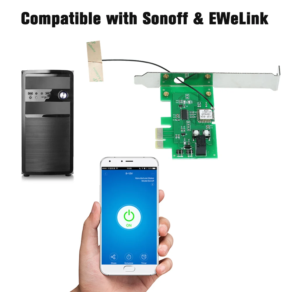 EWeLink Mini PCI e Настольный ПК Пульт дистанционного управления с картой WiFi
