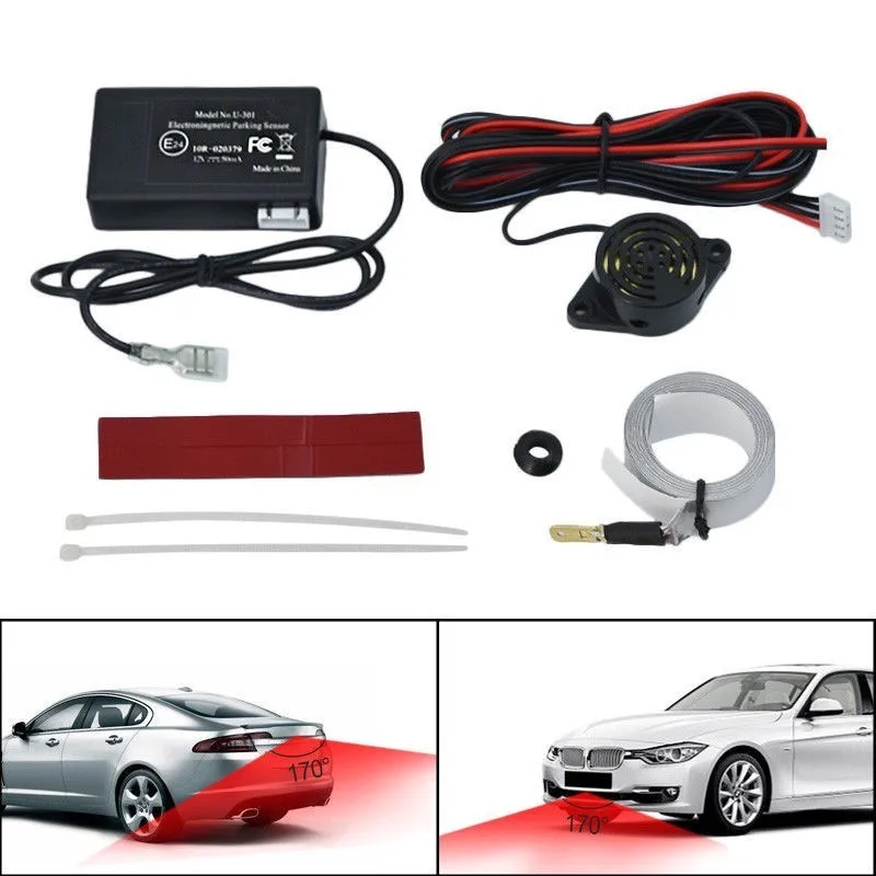 

Automotive Electromagnetic Parking Sensor Without Holes \ Easy To Install Parking Radar Bumper Backup Parking System