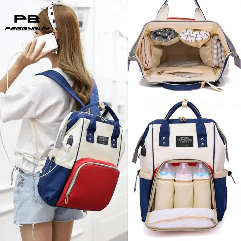 

Mummy Maternity Nappy Bag Travel Backpack Baby Stroller Top-Handle Bags female backpack sac a dos femme mochilas mujer 2019 New