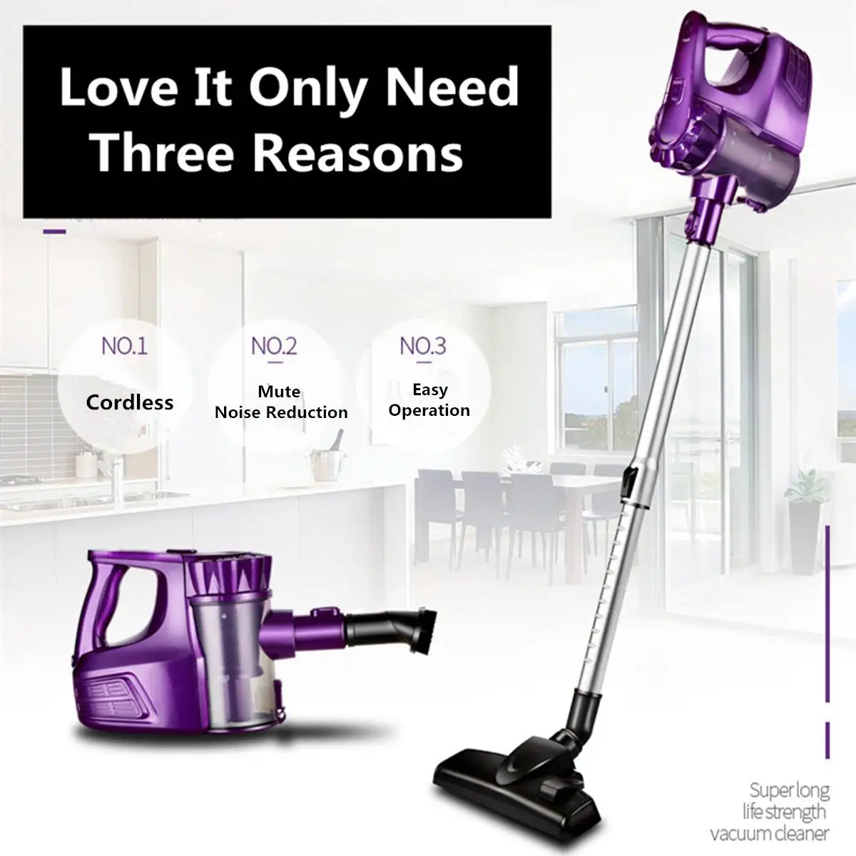 

Cordless Handheld Home Vacuum Cleaner Wireless Aspirator for Home Lithium Charging 8000 Pa Strong Suction Dust Collector