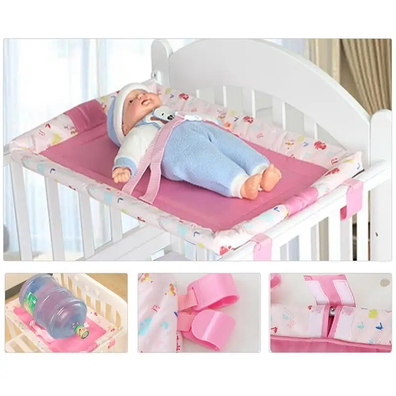 Baby Diaper Changing Table Safe Belt Foldable Comfy Infant Nursing