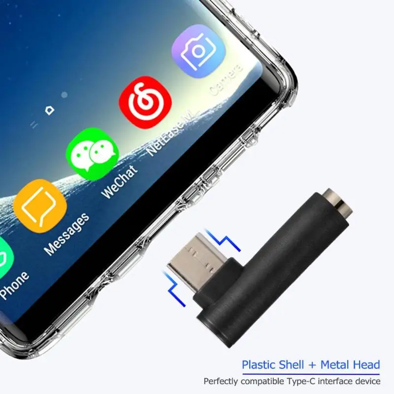 ALLOYSEED USB C адаптер для наушников 90 градусов Type папа на 3 5 мм мама гарнитура AUX аудио