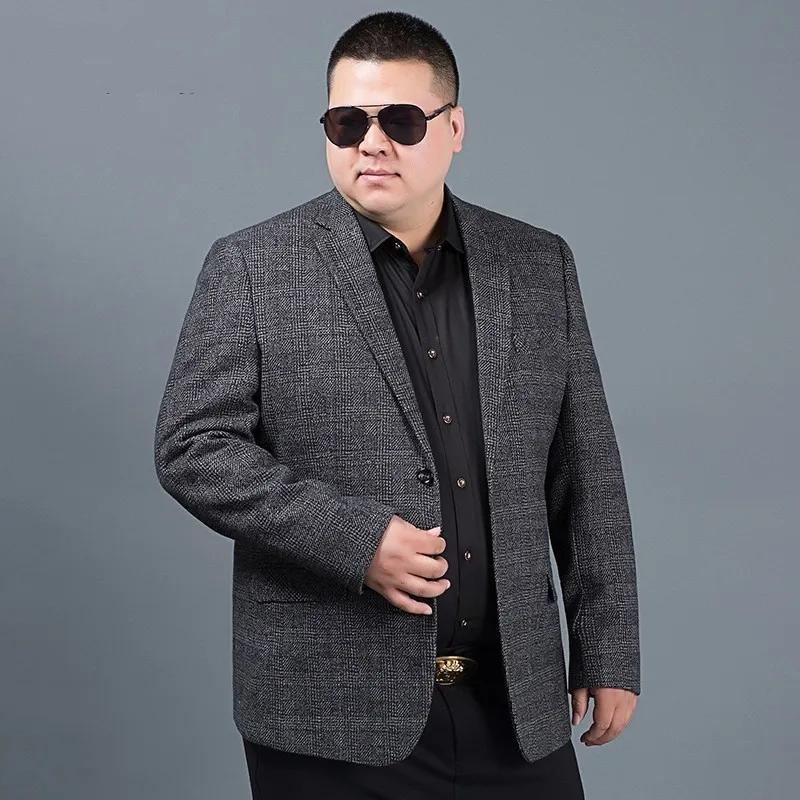 Новинка весенние мужские костюмные куртки больших размеров 8XL 7XL 6XL 5XL модные