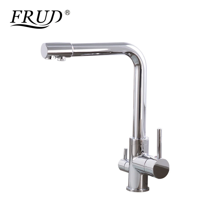 

FRUD New Arrival Chrome Pure Water Kitchen Sink Faucet Swivel Spout Purification Mixer Tap With Purified Water Outlet Y40049