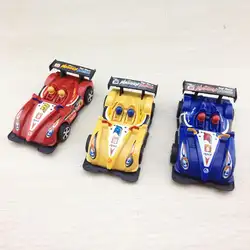 Дети пластиковые мини гоночный автомобиль модель игрушки 3 лет тяга струны моделирование мини гоночный автомобиль