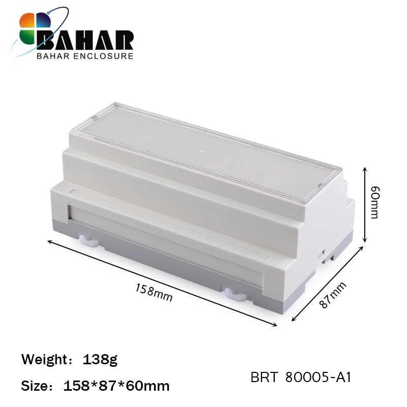 Din рейка электрическая коробка 4 шт BRT 80005 bahar пластиковый корпус 158*87*60