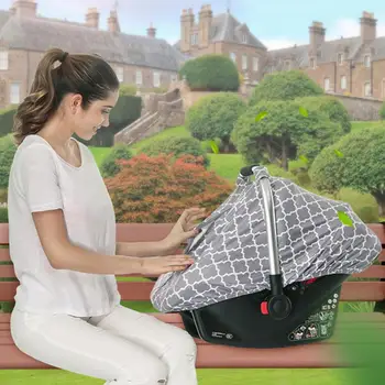 

Multi-Use Sunshade Breastfeeding Cover Lattice Nursing Cover Baby Sunshade Stroller Cover Infant Car Seat Cover For Newborn