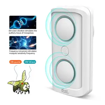 

Electronic Ultrasonic Mouse Killer Mouse Cockroach Trap Mosquito Repeller Insect Rats Spiders Control US/EU/UK/AU Plug