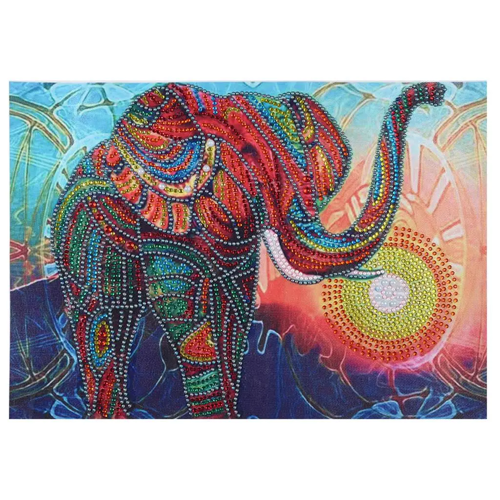 

Diy Diamond Embroidery Animal Special Shaped Diamond Painting Elephant Rhinestone Sale Home Decor 30X40Cm