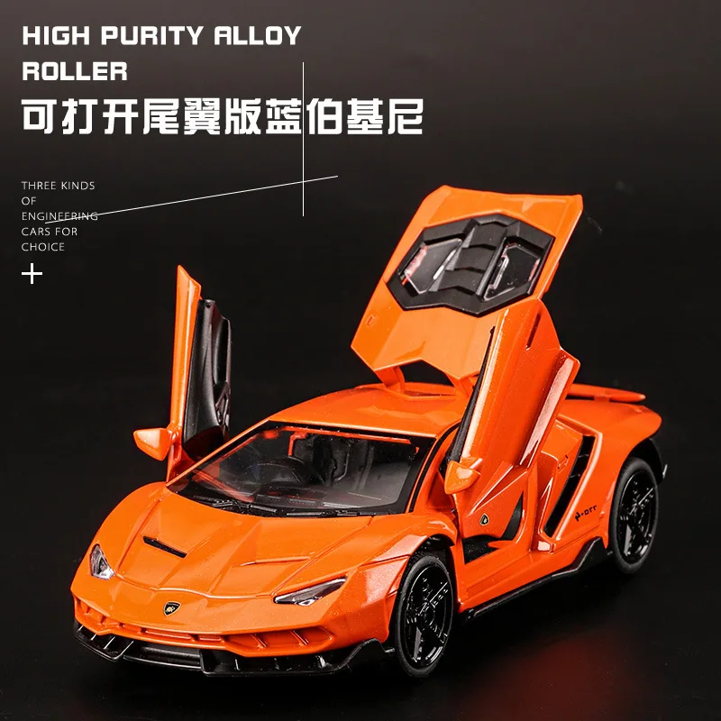 Best Scale 1:32 Alloy Sports Car Diecast Model Sound & Light Pull Back Cars Toy Children Birthday Hot Gi