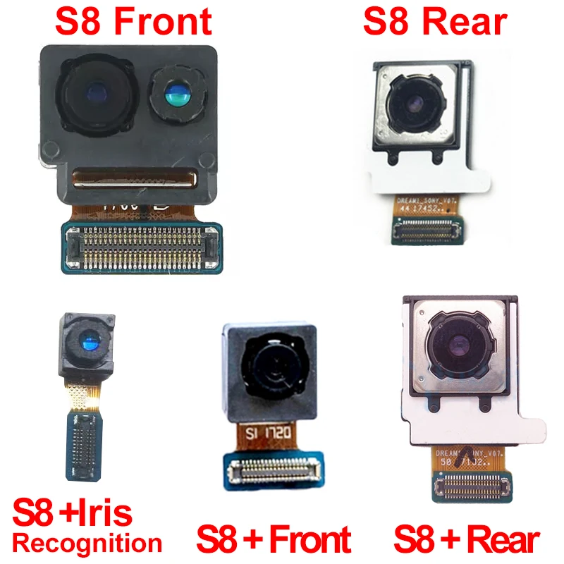 

Big camera For Samsung Galaxy S8 G950F S8 Plus G955F small front facing camera Module & back camera rear camera Flex cable