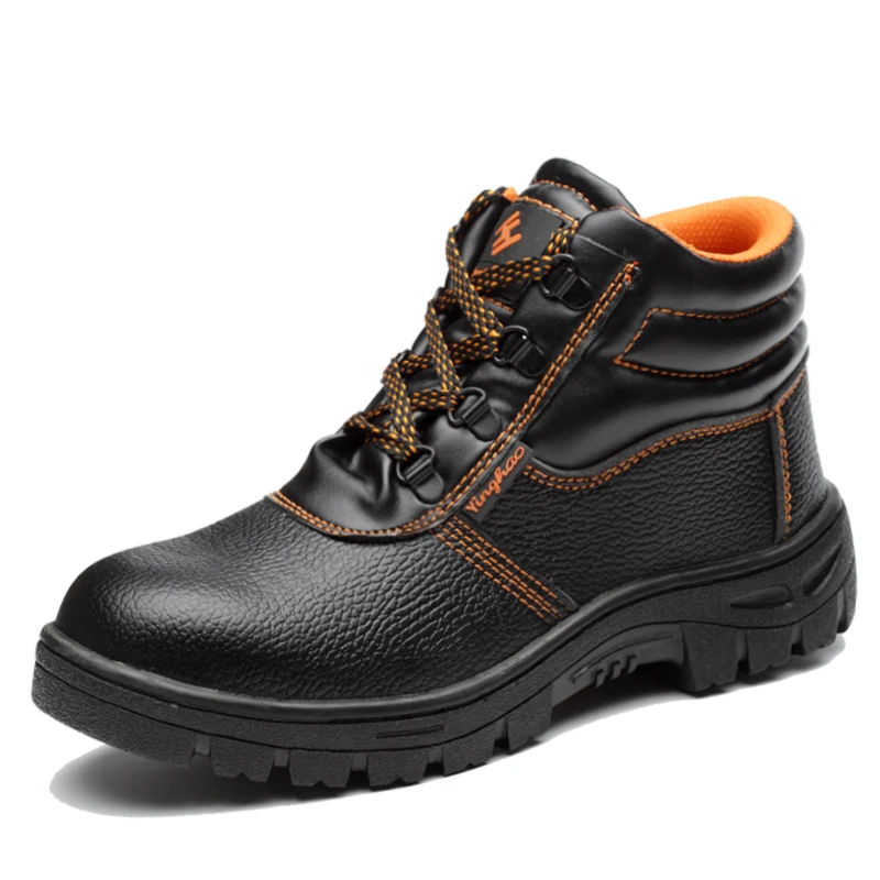 

Men Boots Military Combat Men's High Top Steel Toe Cap Anti Smashing Work Boots Shoes Men Iron Nose Anti-puncture Safety Shoes