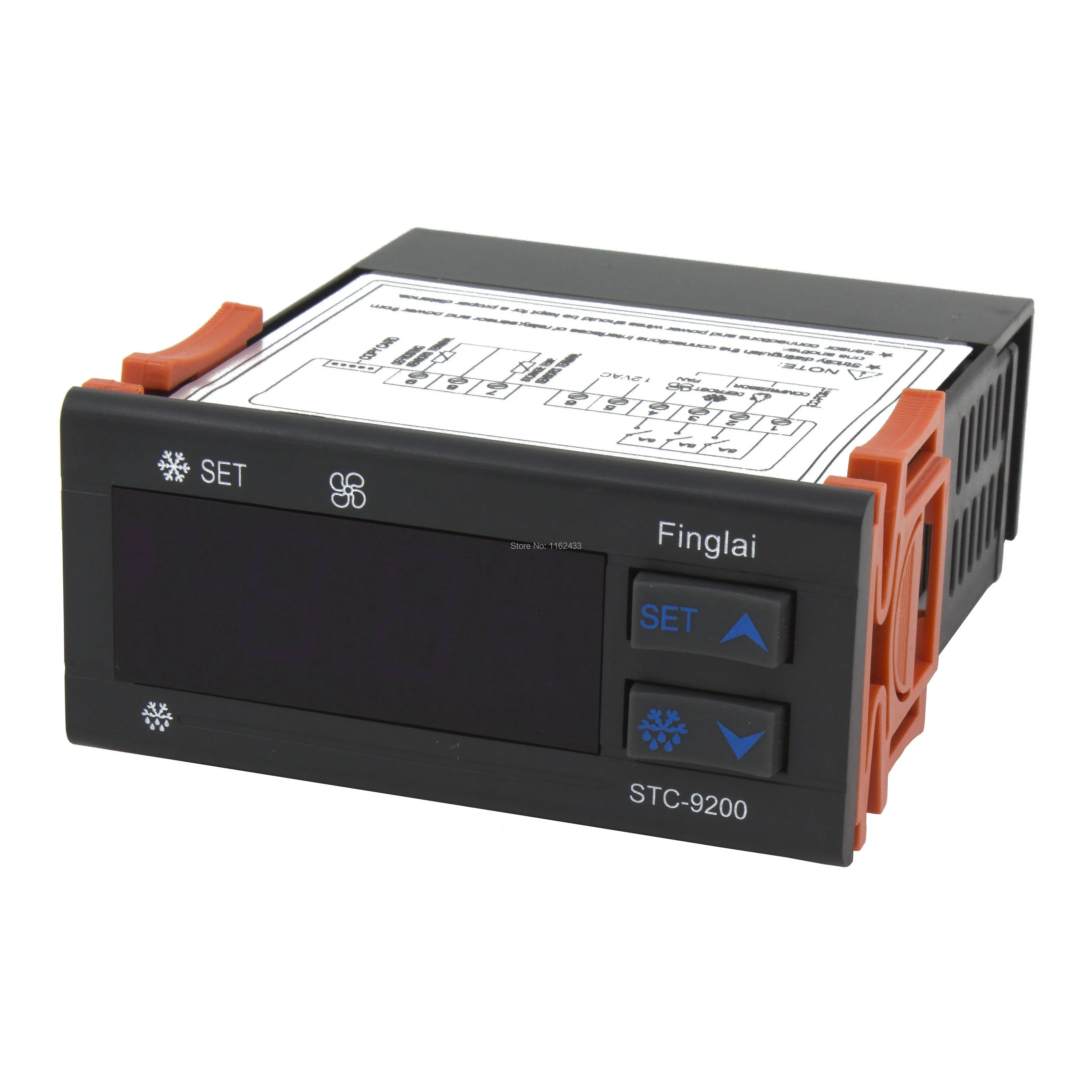

STC-9200 AC / DC 12V temperature controller with refrigeration defrost fan alarm function and two sensors