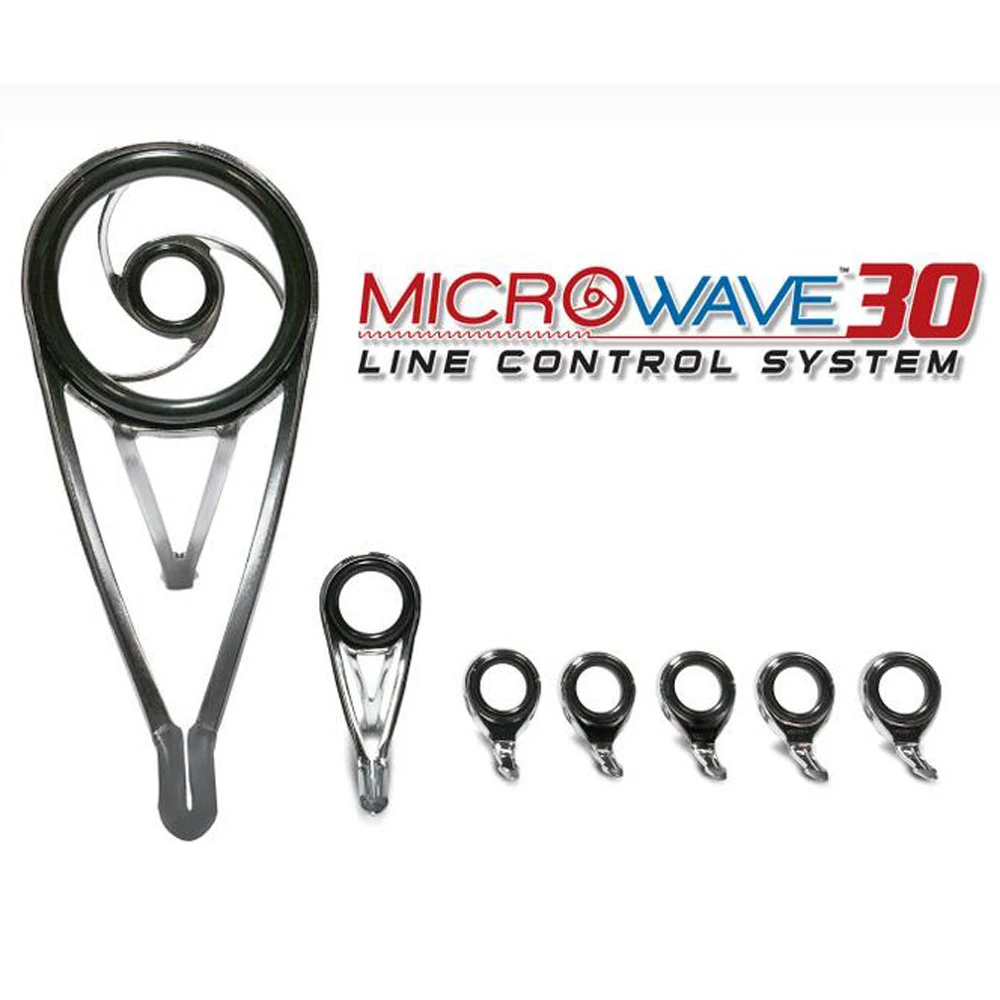 American Tackle MicroWave Spinning Guides /& Tip Top Black Duralite DBMW-SET