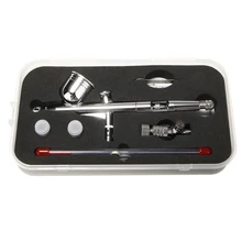 Аэрограф Двойного Действия 130T 0,2/0,5 мм гравитационная подача Аэрограф распылитель инструмент краски DIY художественная краска для тату ремесло торт спрей набор инструментов