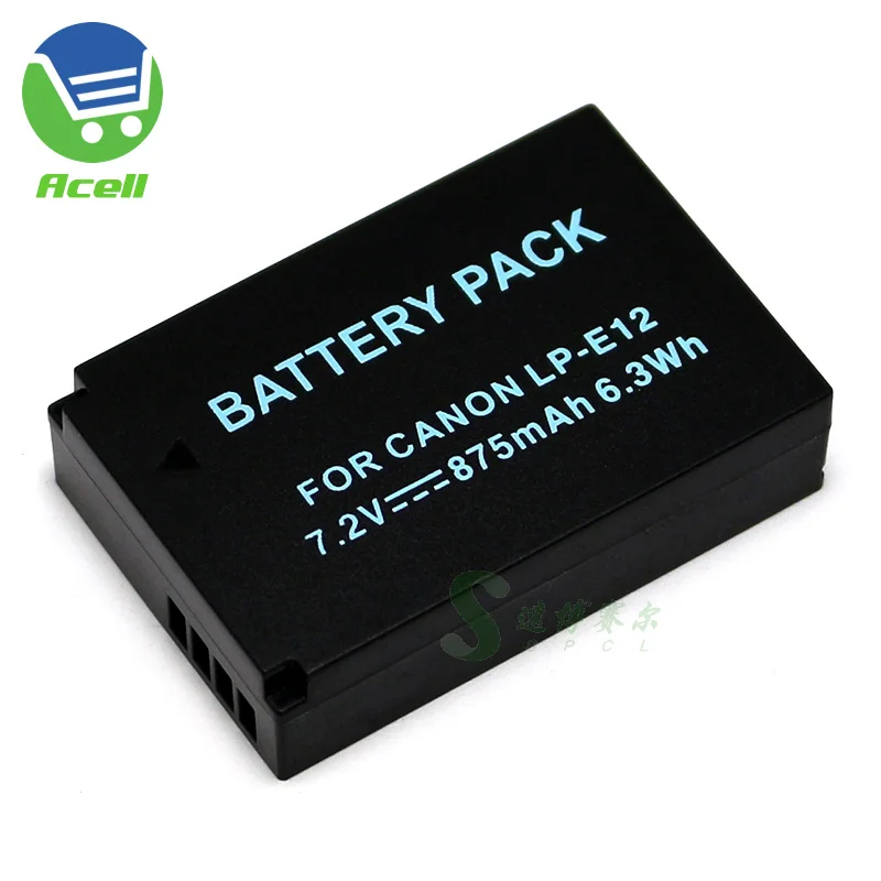 

LP-E12 Battery for Canon PowerShot SX70 HS EOS M200 M M2 M10 M50 M100 100D EOS Kiss M X7 EOS Rebel SL1 SX70HS Camera