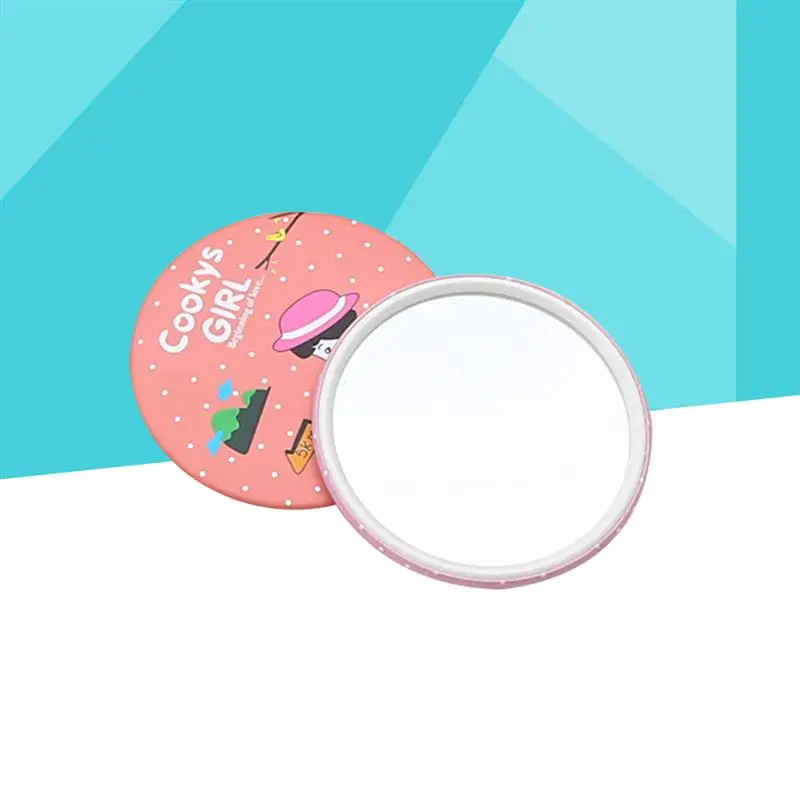 Компактное портативное карманное зеркало круглой формы, мини-зеркало для девушек и женщин