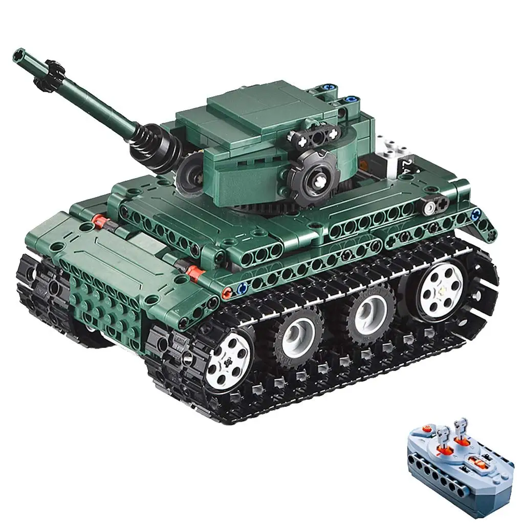 

313pcs Building Blocks DIY Assembled Tank Remote Control Vehicle RC Car Educational Toys Birthday Gift for Children Kids Toddler
