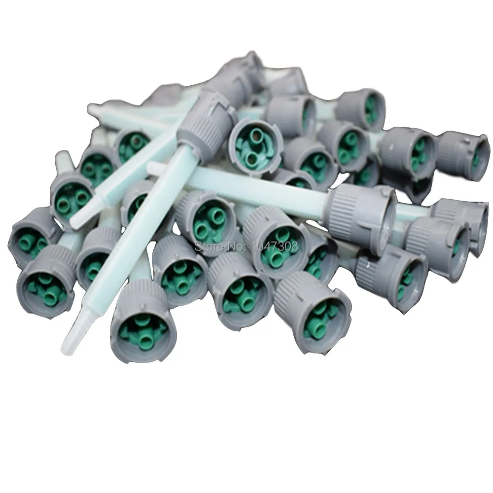 

Pack of 50 Static Mixer 1:1 Acrylics Mixing Nozzle Applicator Epoxies 2-part Epoxy Resin AB Glue Adhesives Mixing Nozzles Tips