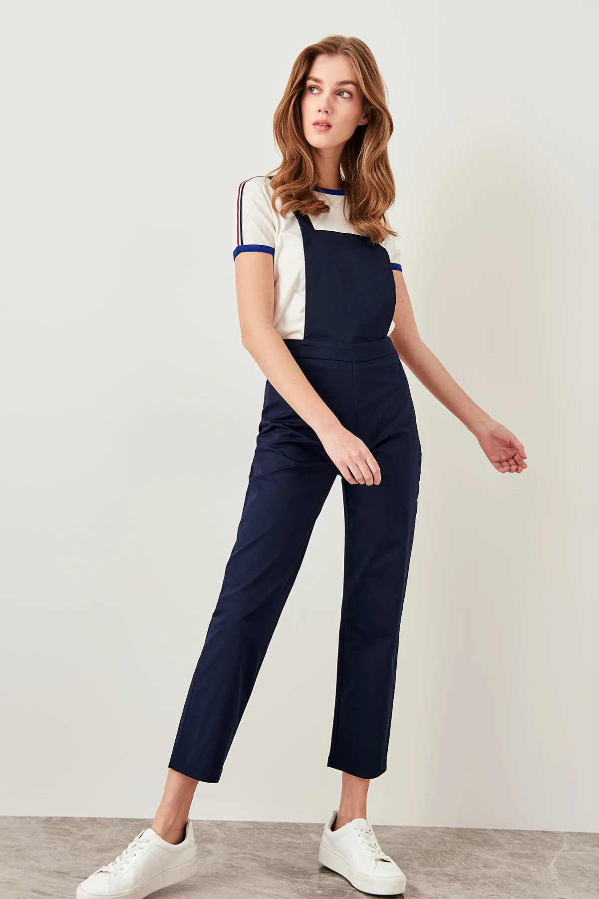 Trendyol Indigo Hanging Jumpsuits TWOSS19AP0107 Trendyol Indigo Hanging Jumpsuits TWOSS19AP0107